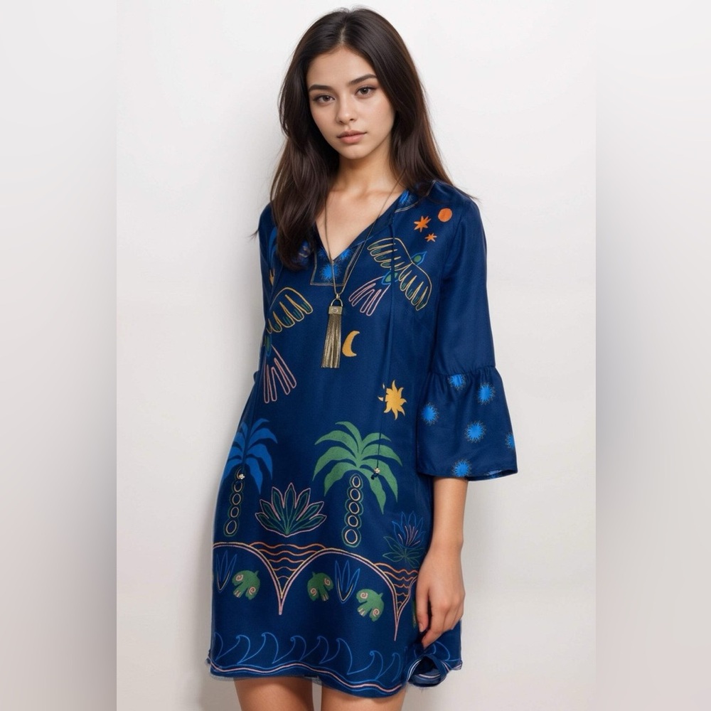 NWT Johnny Was Lorianne Shift Minidress